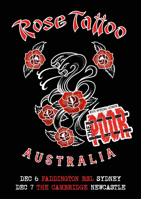 rose tattoo band logo|More.